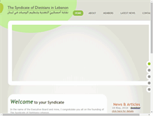 Tablet Screenshot of lebanesedietitians.org